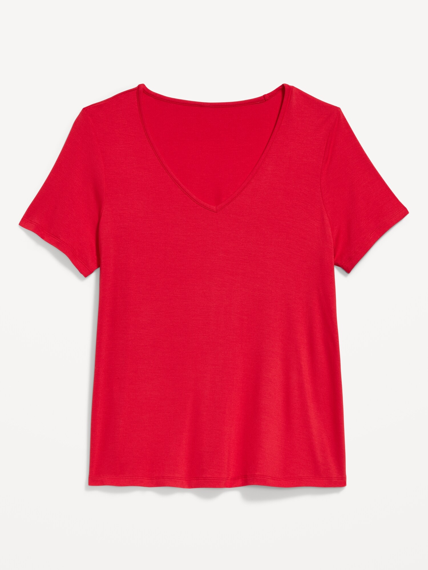 Женская футболка Old Navy Luxe Slub-Knit, цвет: Amaryllis — фото 4
