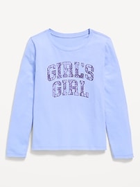 Image number 1 showing, Long-Sleeve Graphic T-Shirt for Girls