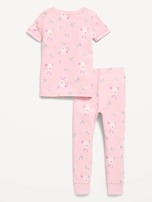 Image number 2 showing, Printed Unisex Snug-Fit Pajama Set for Toddler & Baby