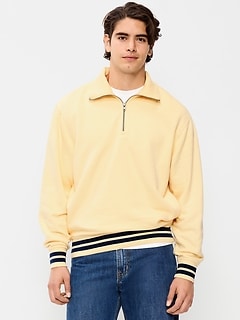 Collared Nautical Fleece Pullover