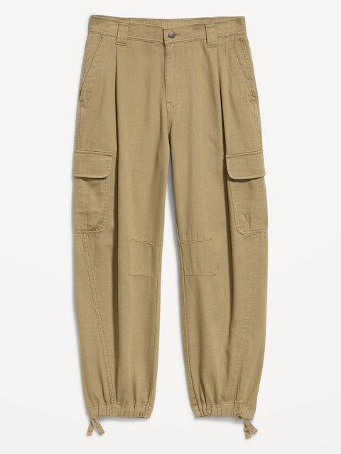 Twill Barrel Cargo Pants