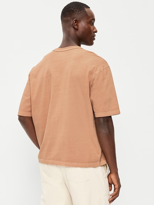 Image number 2 showing, Garment-Dyed Heavyweight Cropped T-Shirt