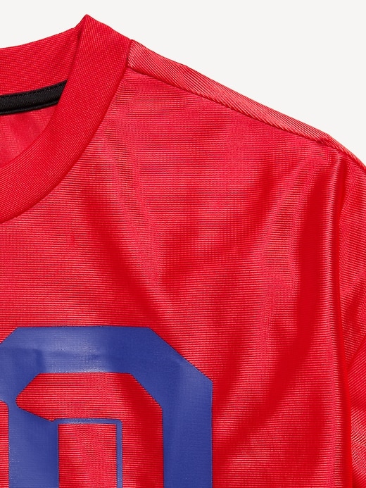 Image number 5 showing, Oversized Shiny Graphic Jersey T-Shirt for Boys