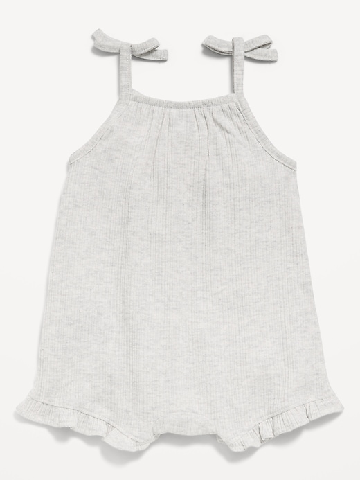 Image number 2 showing, Sleeveless Tie-Strap One-Piece Romper for Baby