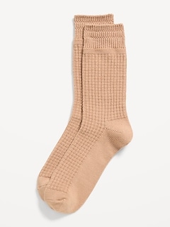 Waffle Crew Socks for Men