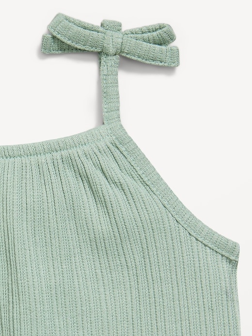 Image number 2 showing, Sleeveless Tie-Strap One-Piece Romper for Baby