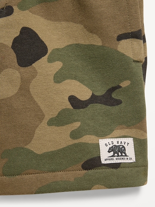 Image number 5 showing, Below Knee Logo-Graphic Fleece Jogger Shorts for Boys