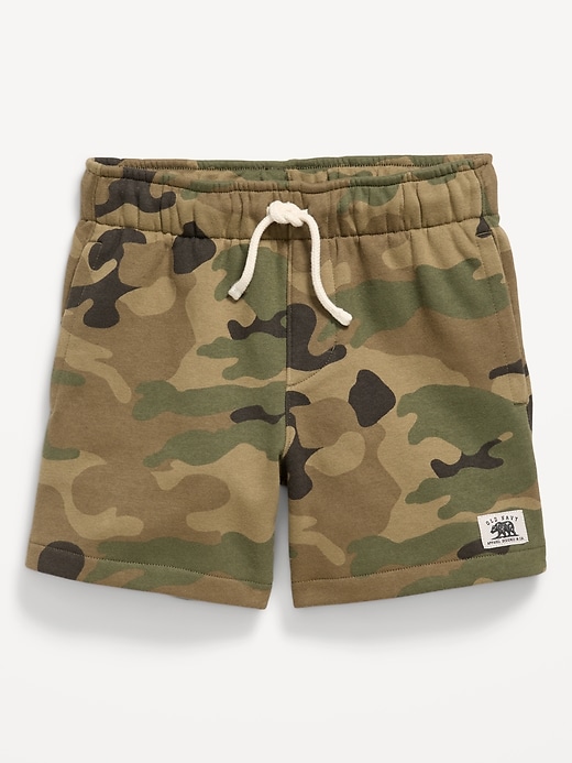 Image number 1 showing, Below Knee Logo-Graphic Fleece Jogger Shorts for Boys