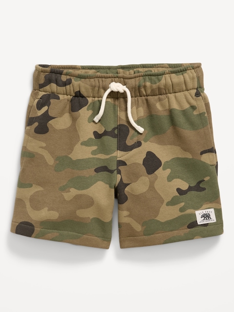 Below Knee Logo-Graphic Fleece Jogger Shorts for Boys