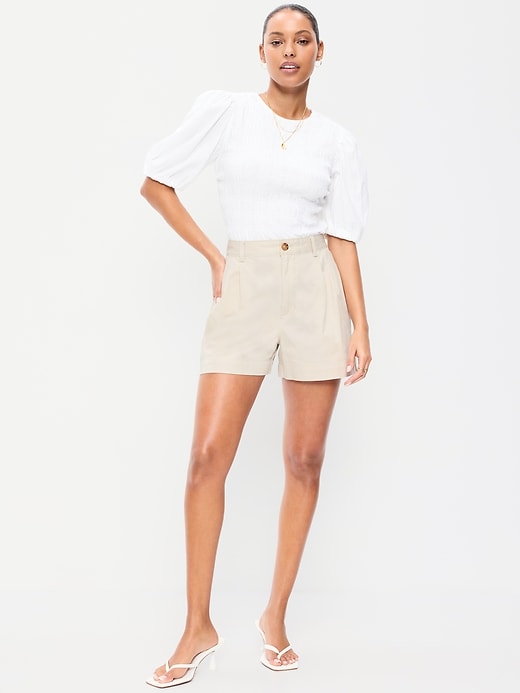 Image number 1 showing, High-Waisted OGC Chino Shorts -- 4-inch inseam