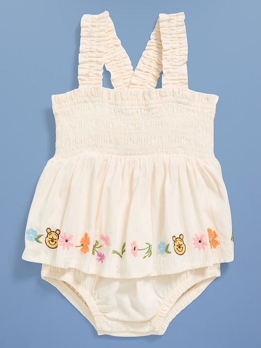 Image number 2 showing, Old Navy x Disney Winnie the Pooh Smocked Skirt One-Piece for Baby