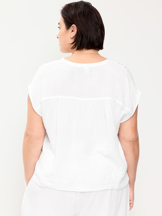 Image number 7 showing, Short-Sleeve Popover Top