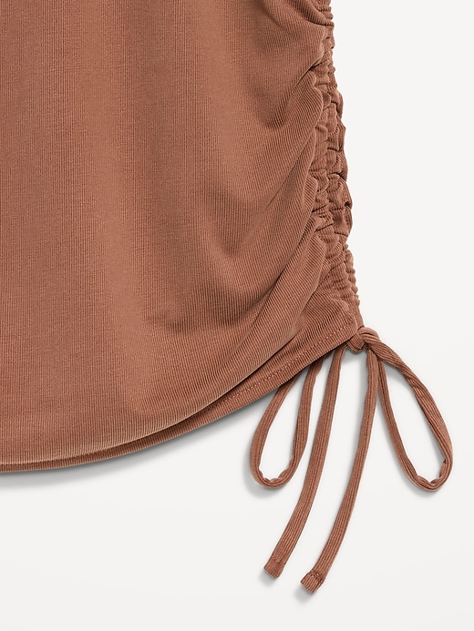 Image number 4 showing, Cap-Sleeve Shirred Side Top