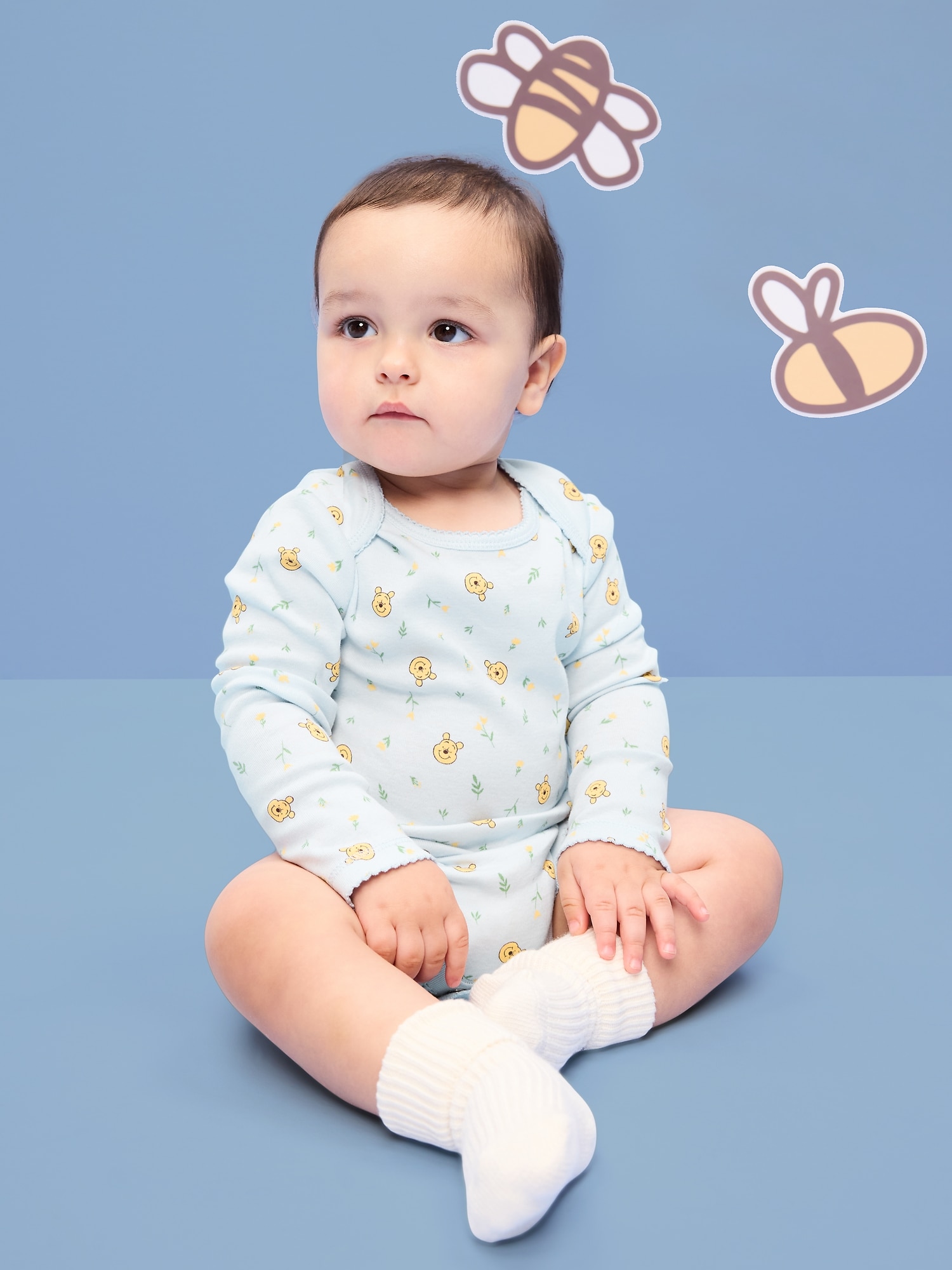 Old Navy x Disney Winnie the Pooh Long-Sleeve Bodysuit for Baby
