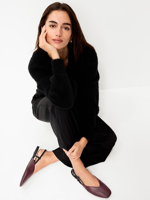 Image number 1 showing, Almond-Toe Slingback Flats for Women