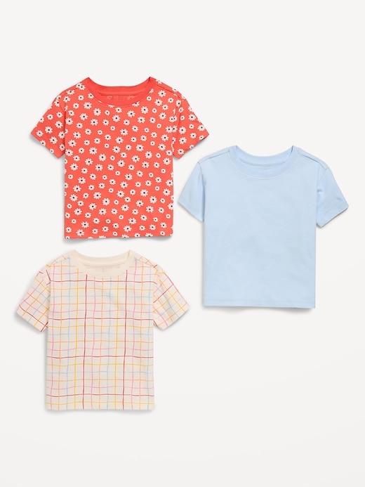 Image number 2 showing, Short-Sleeve T-Shirt Variety 3-Pack for Toddler Girls