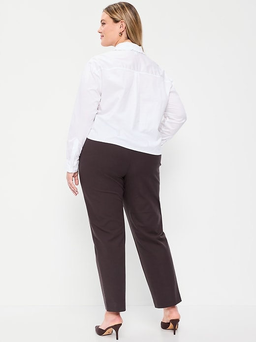 Image number 8 showing, High-Waisted Pixie Straight Pants