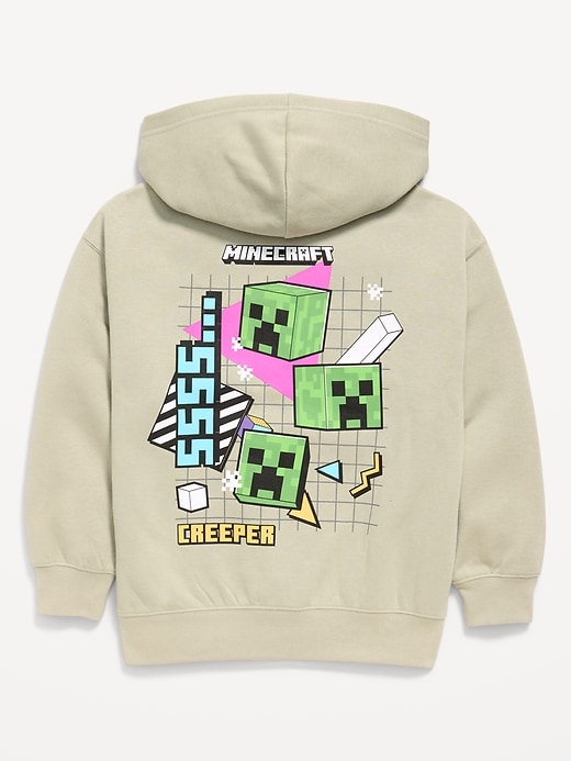 Image number 3 showing, Minecraft™ Oversized Gender-Neutral Graphic Pullover Hoodie for Kids