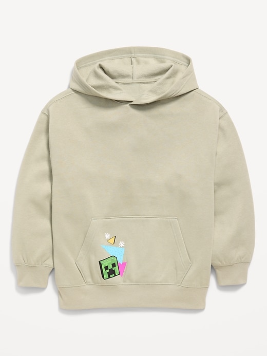 Image number 1 showing, Minecraft™ Oversized Gender-Neutral Graphic Pullover Hoodie for Kids