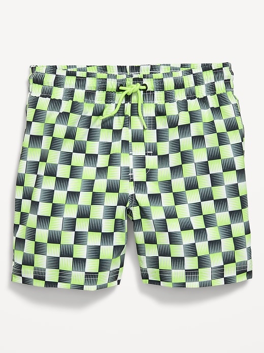 Image number 1 showing, Printed Swim Trunks for Boys