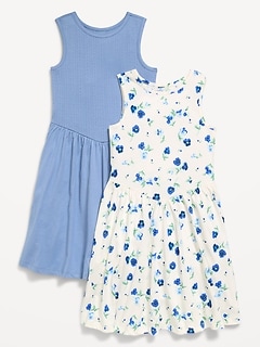 Sleeveless Fit and Flare Dress 2-Pack for Girls