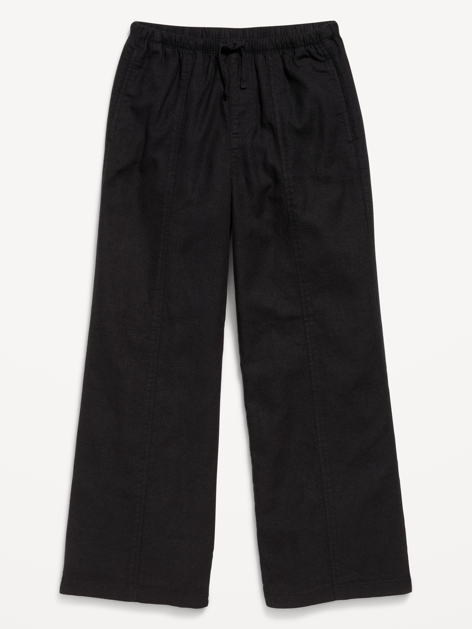 Pull-On Linen-Blend Pants for Girls