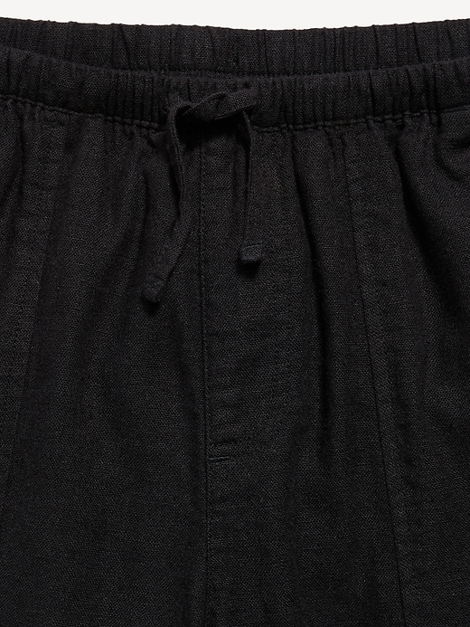 Image number 5 showing, Pull-On Linen-Blend Pants for Girls