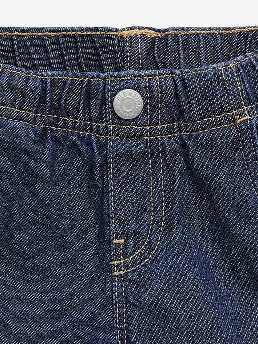 Image number 2 showing, Pull-On Baggy Barrel-Leg Jeans for Toddler Girls