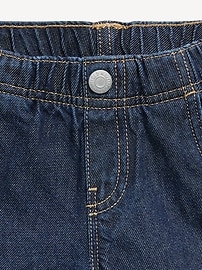 Image number 2 showing, Pull-On Baggy Barrel-Leg Jeans for Toddler Girls