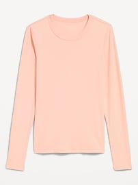Image number 1 showing, Snug Long-Sleeve Crew-Neck T-Shirt