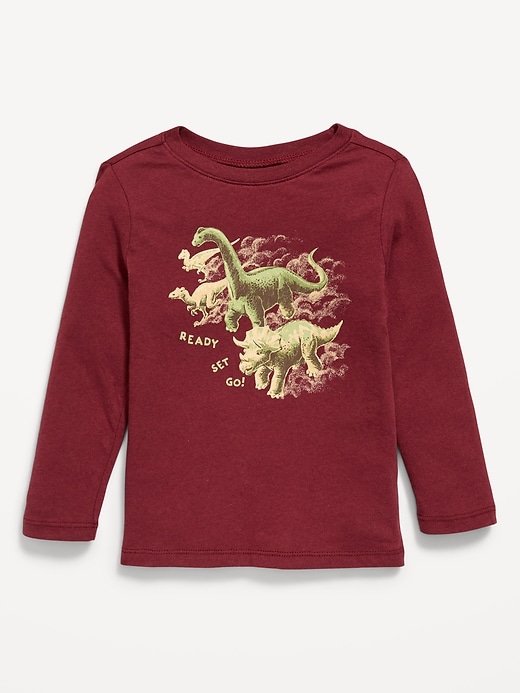 Image number 1 showing, Long-Sleeve Unisex Graphic T-Shirt for Toddler