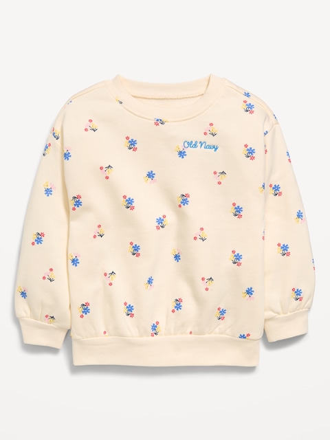 Long-Sleeve Logo-Graphic Sweatshirt for Toddler Girls