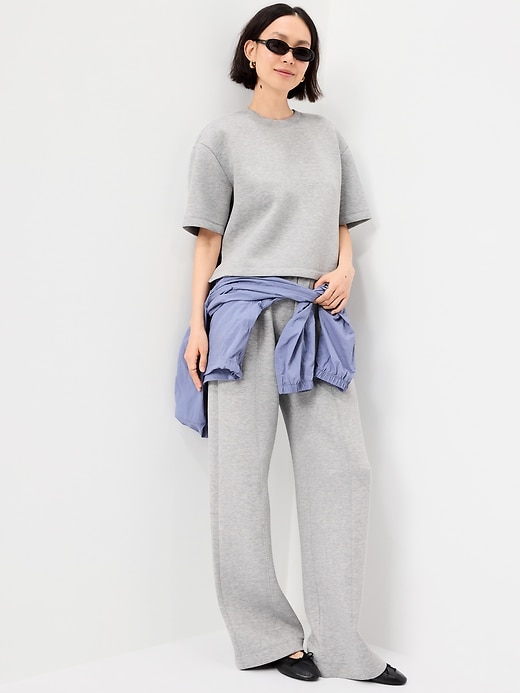 Image number 3 showing, Bounce Fleece Relaxed Short-Sleeve Top