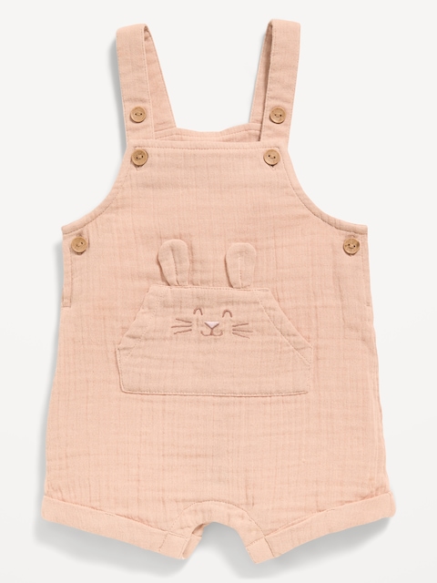 Sleeveless Double-Weave One-Piece Romper for Baby