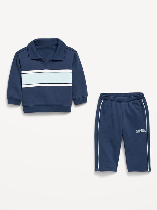 Image number 2 showing, Collared Sweatshirt and Sweatpants for Baby