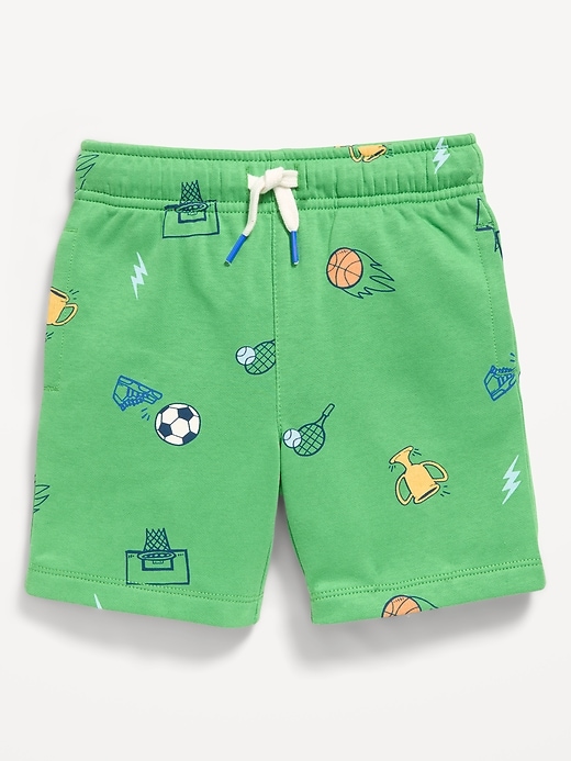 Image number 1 showing, Fleece Graphic Shorts for Toddler Boys