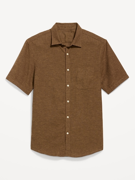 Image number 4 showing, Classic Fit Everyday Linen-Blend Shirt