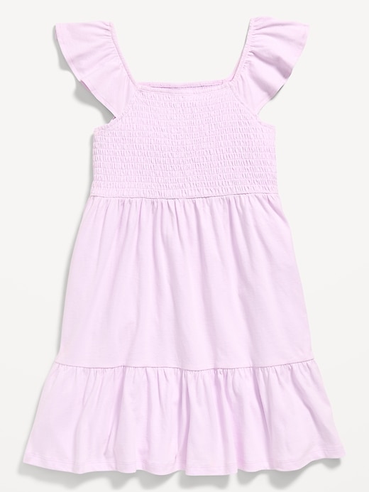 Image number 1 showing, Fit and Flare Smocked Dress for Girls