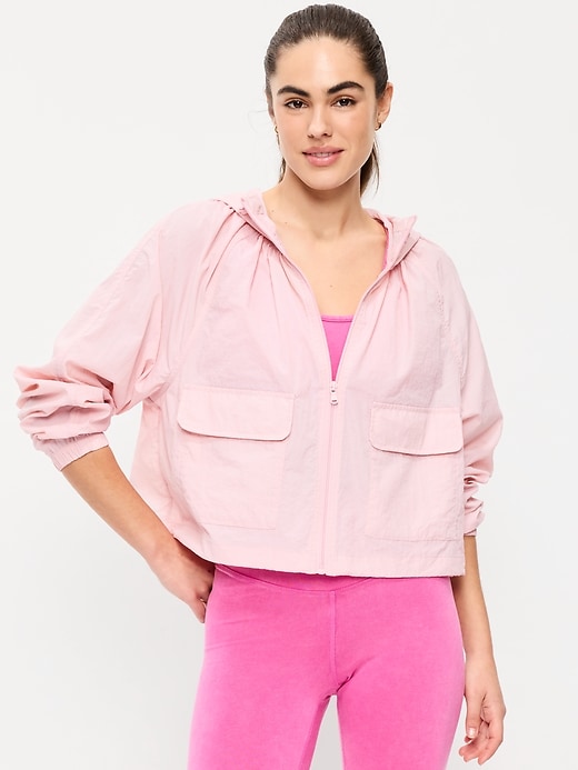 Image number 1 showing, Full-Zip Windbreaker