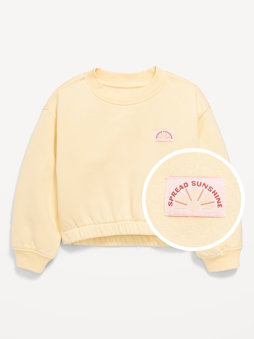 Image number 1 showing, Balloon-Sleeve Sweatshirt for Toddler Girls
