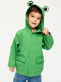 Image number 1 showing, Water-Resistant Unisex Critter Hooded Jacket for Toddler
