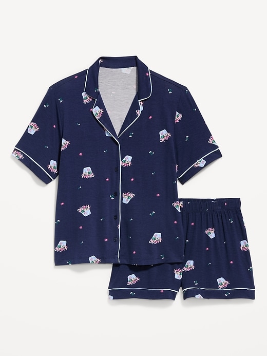 Image number 4 showing, Sunday Sleep Knit Jersey Short Set