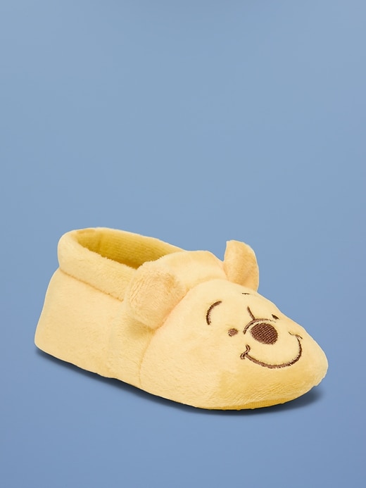 Image number 1 showing, Old Navy x Disney Winnie the Pooh Velvet Slippers for Baby