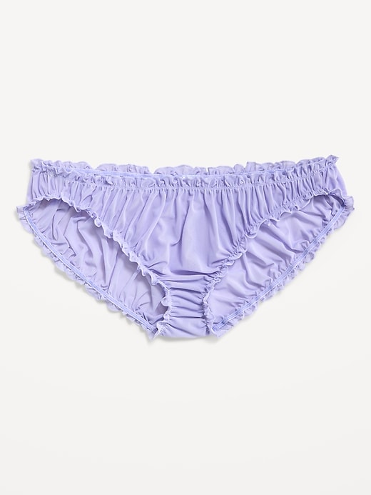 Image number 3 showing, Ruffle-Edge Mesh Hipster Underwear