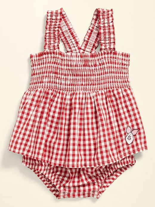 Image number 2 showing, Old Navy x Disney Winnie the Pooh Smocked Skirt One-Piece for Baby