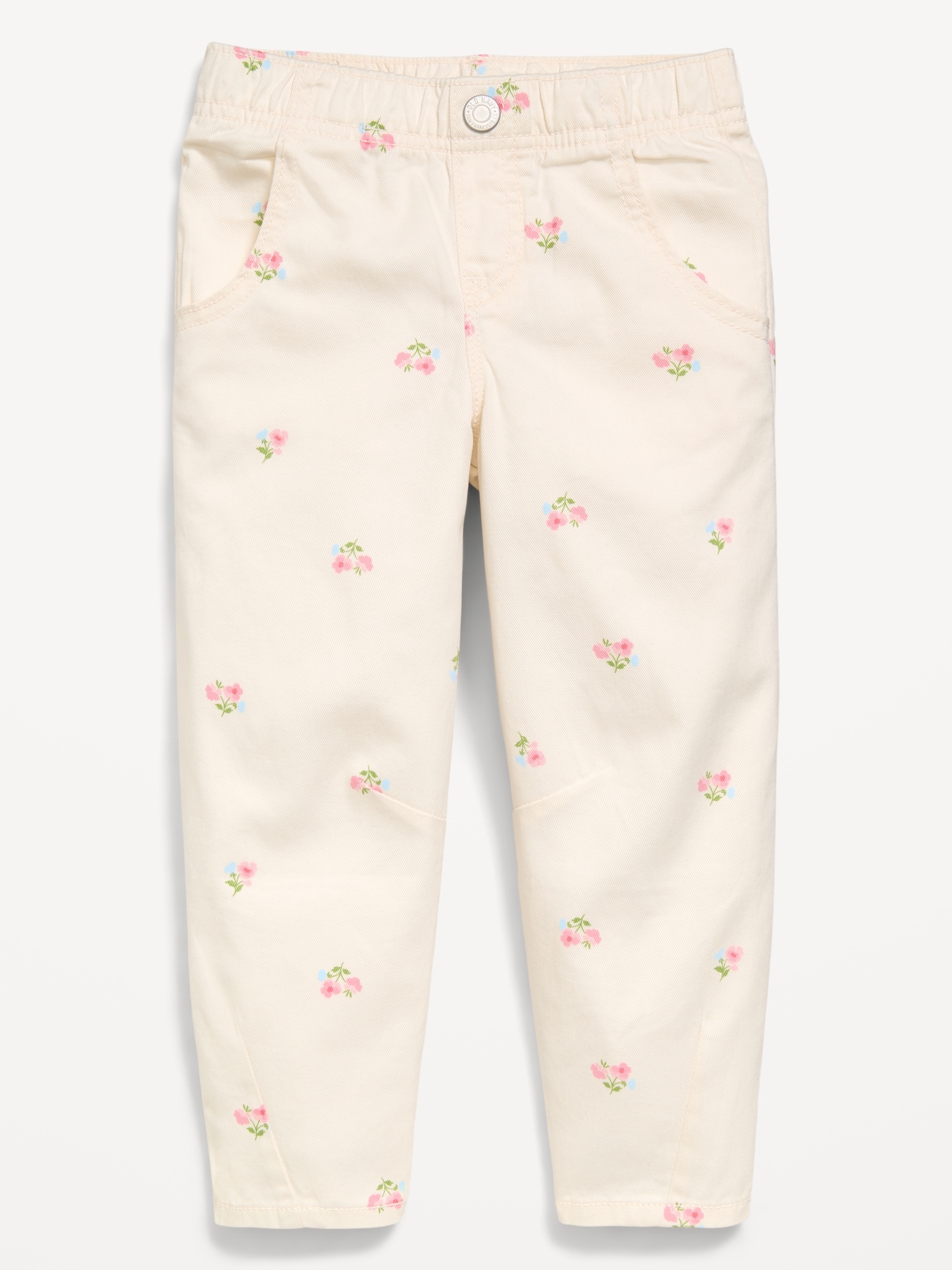 Printed Pull-On Barrel-Leg Pants for Toddler Girls