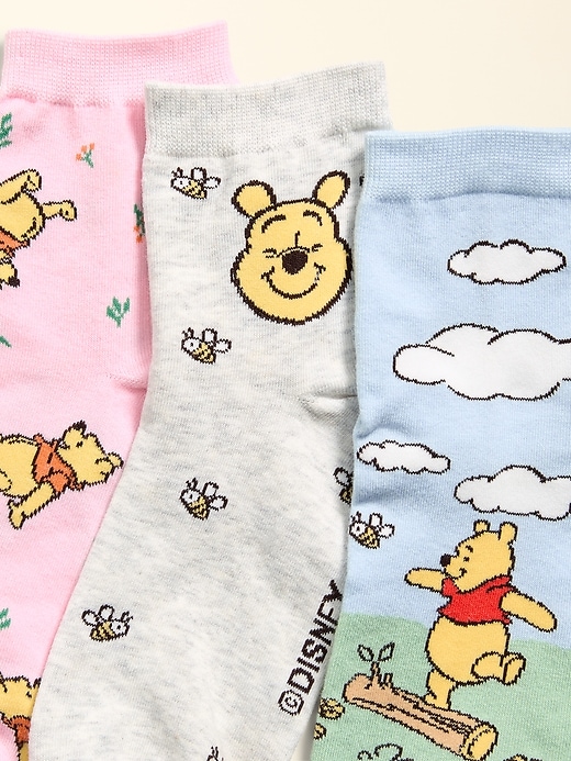 Image number 2 showing, Old Navy x Disney Winnie the Pooh Crew Socks 3-Pack for Women