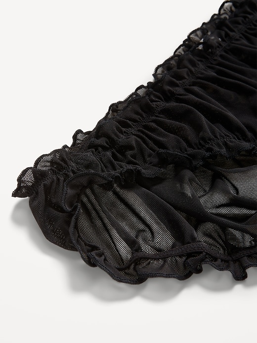 Image number 2 showing, Ruffle-Edge Mesh Hipster Underwear