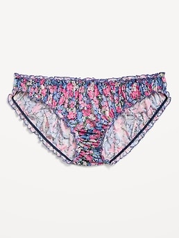 Ruffle-Edge Mesh Hipster Underwear - image 3