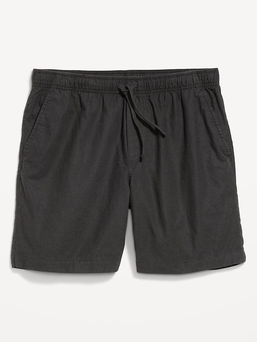 Image number 5 showing, Linen-Blend Jogger Shorts -- 7-inch inseam